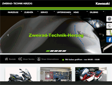 Tablet Screenshot of kawasaki-herzog.de
